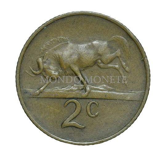 Suid Afrika 2 Cents 1967 Monete Da Collezione