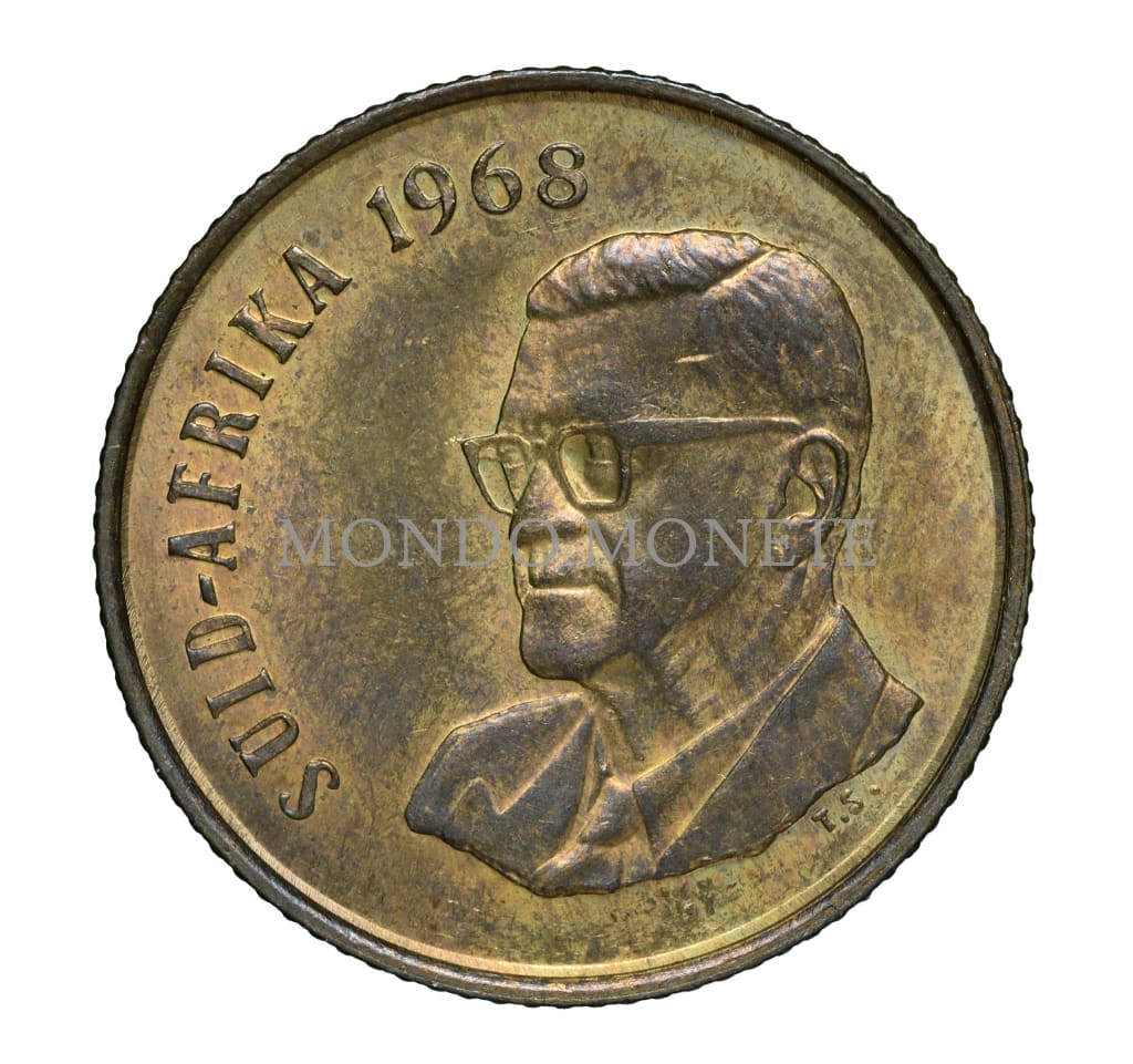 Suid Afrika 2 Cents 1968 Monete Da Collezione