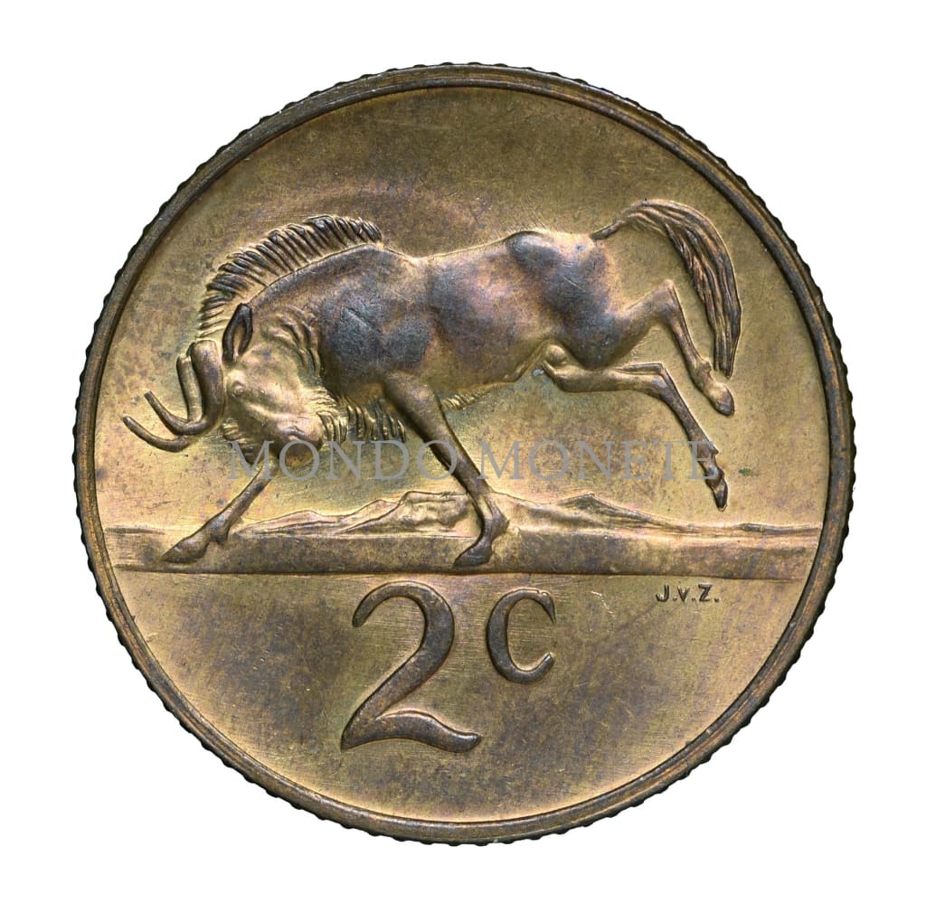 Suid Afrika 2 Cents 1968 Monete Da Collezione