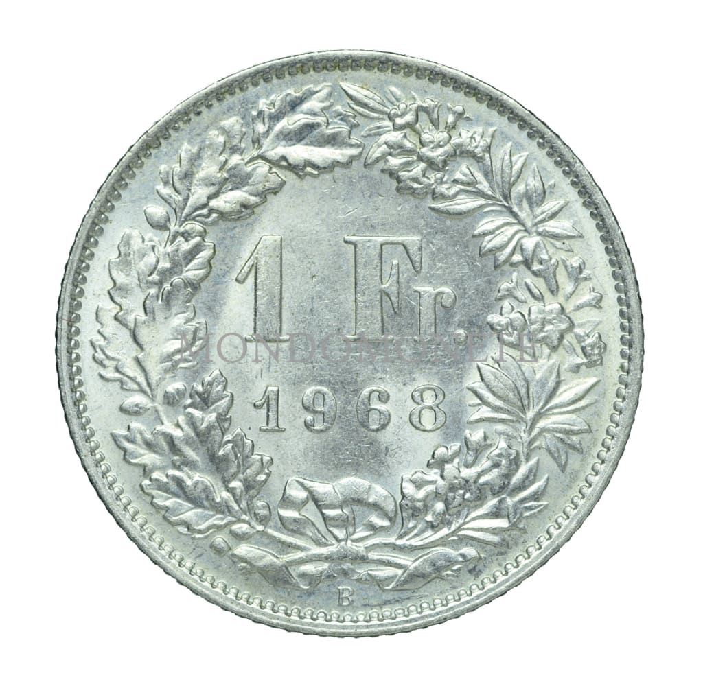 Swiss 1 Franc 1968 B Monete Da Collezione