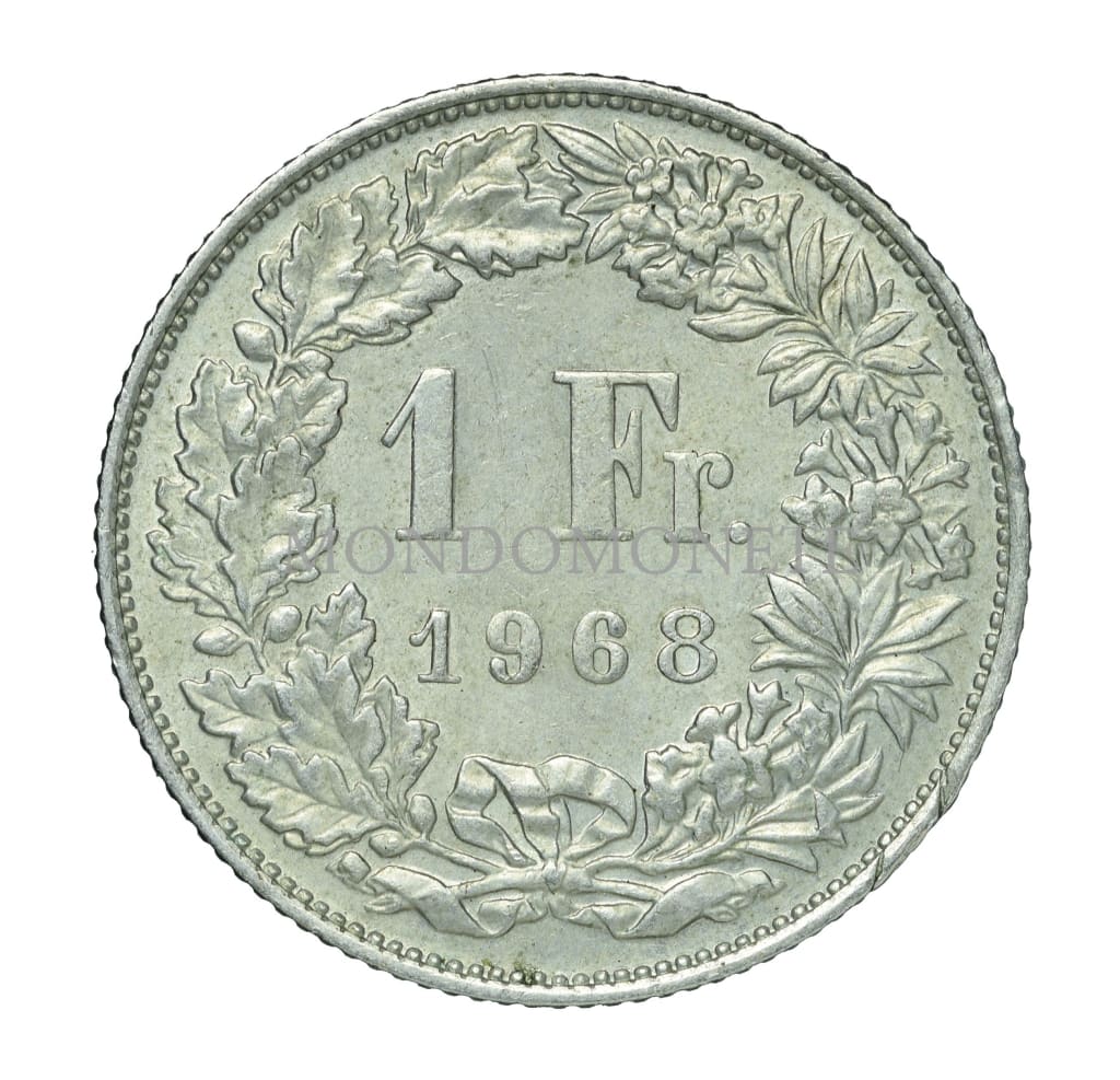 Swiss 1 Franc 1968 Monete Da Collezione