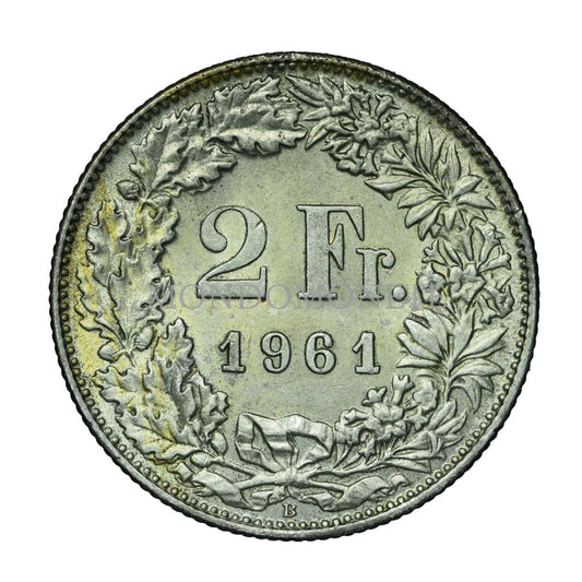 Swiss. 2 Francs 1961 Monete Da Collezione