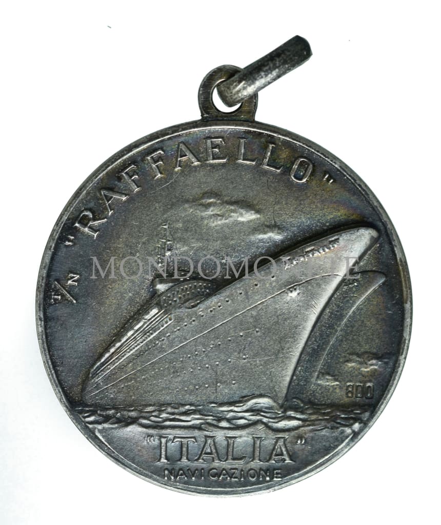 T/N Raffaello Italia Navigazione Argento 800 - Ab Italica Terra Per Maria Raphael Pvlchritudinis