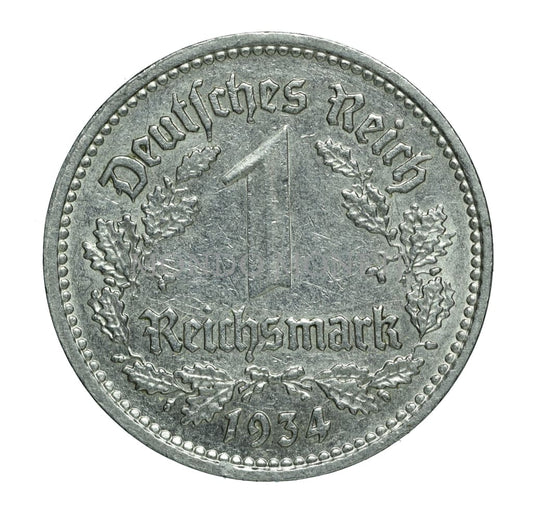 Third Reich 1 Reichsmark 1934 E Monete Da Collezione