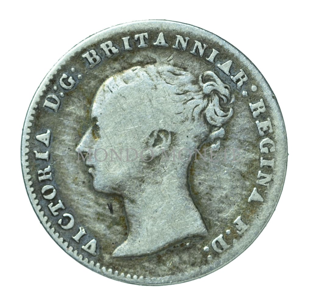 Victoria 3 Pence 1838 Monete Da Collezione