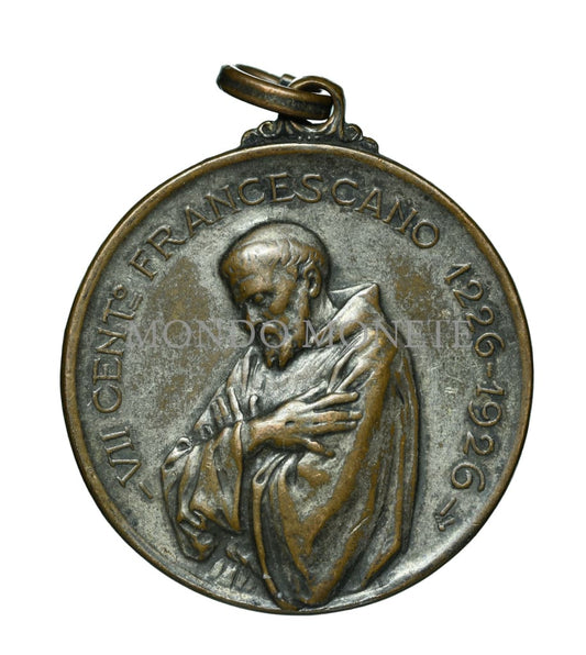 Vii Cent° Francescano 1226 - 1926 Medaglie E Gettoni