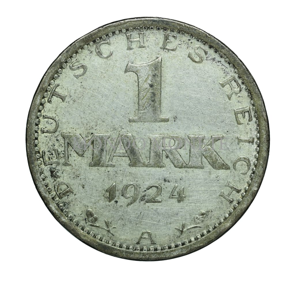 Weimar Republic 1 Mark 1924 A Monete Da Collezione