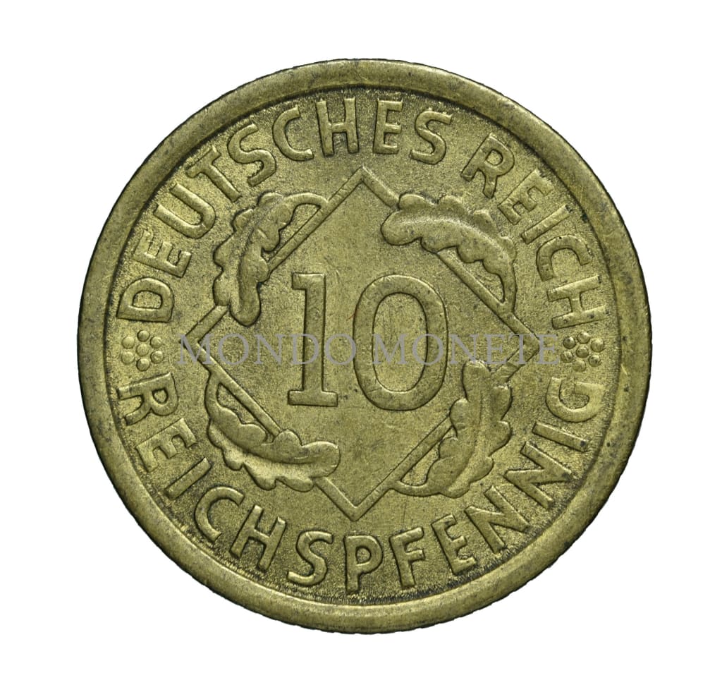 Weimar Republic 10 Reichspfennig 1935A Monete Da Collezione