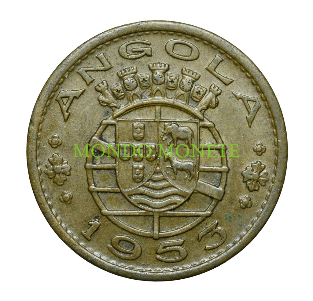 1 Escudo 1953 Angola Monete Da Collezione