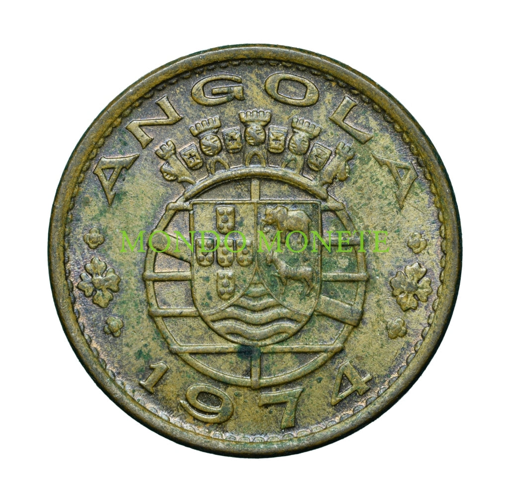 1 Escudo 1974 Angola Monete Da Collezione