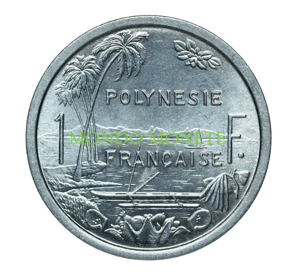 1 Franc 1979 Polinesia Monete Da Collezione