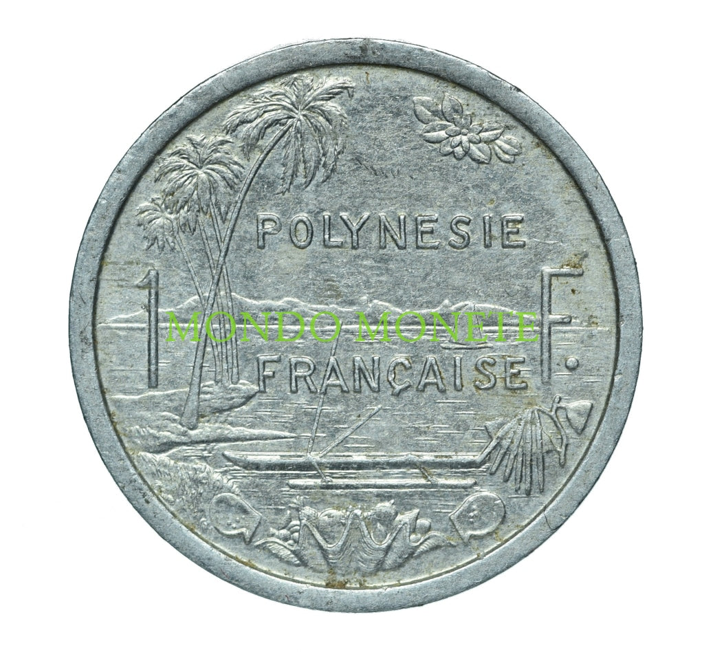 1 Franc 1985 Polinesia Monete Da Collezione