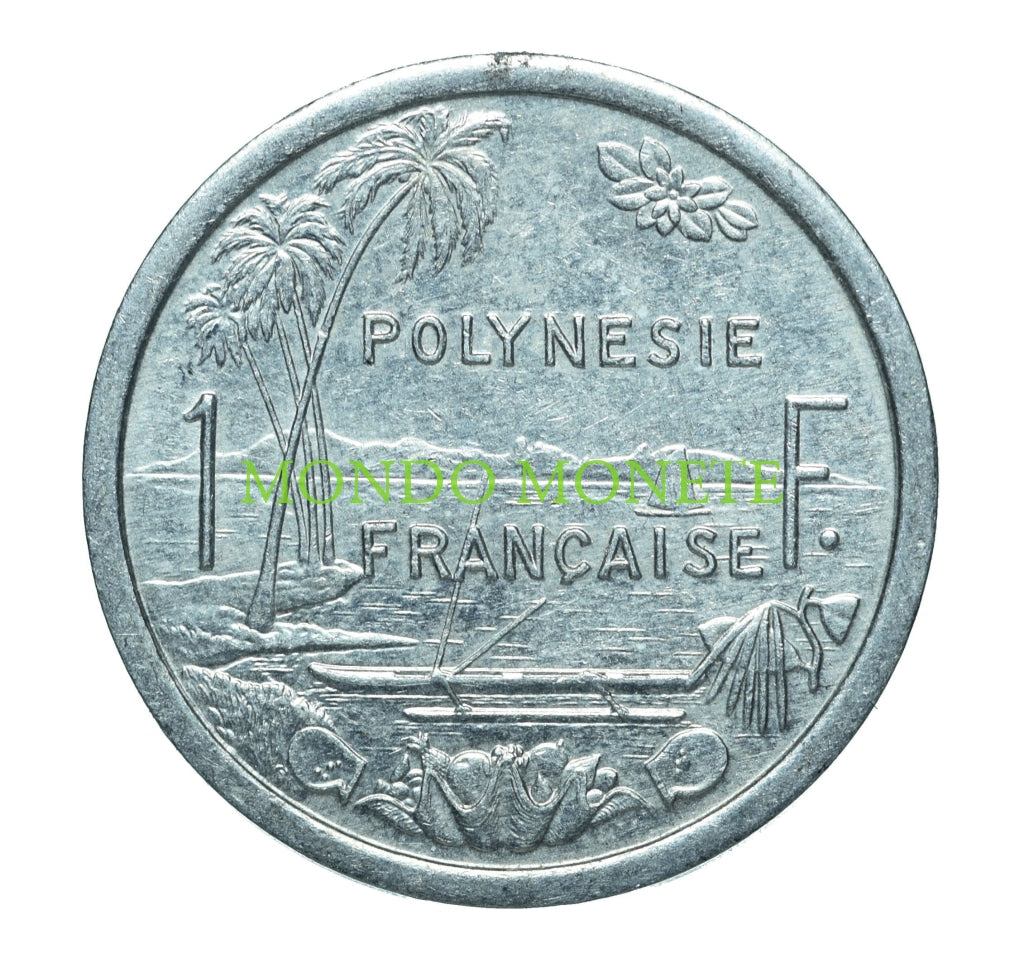 1 Franc 1993 Polinesia Monete Da Collezione