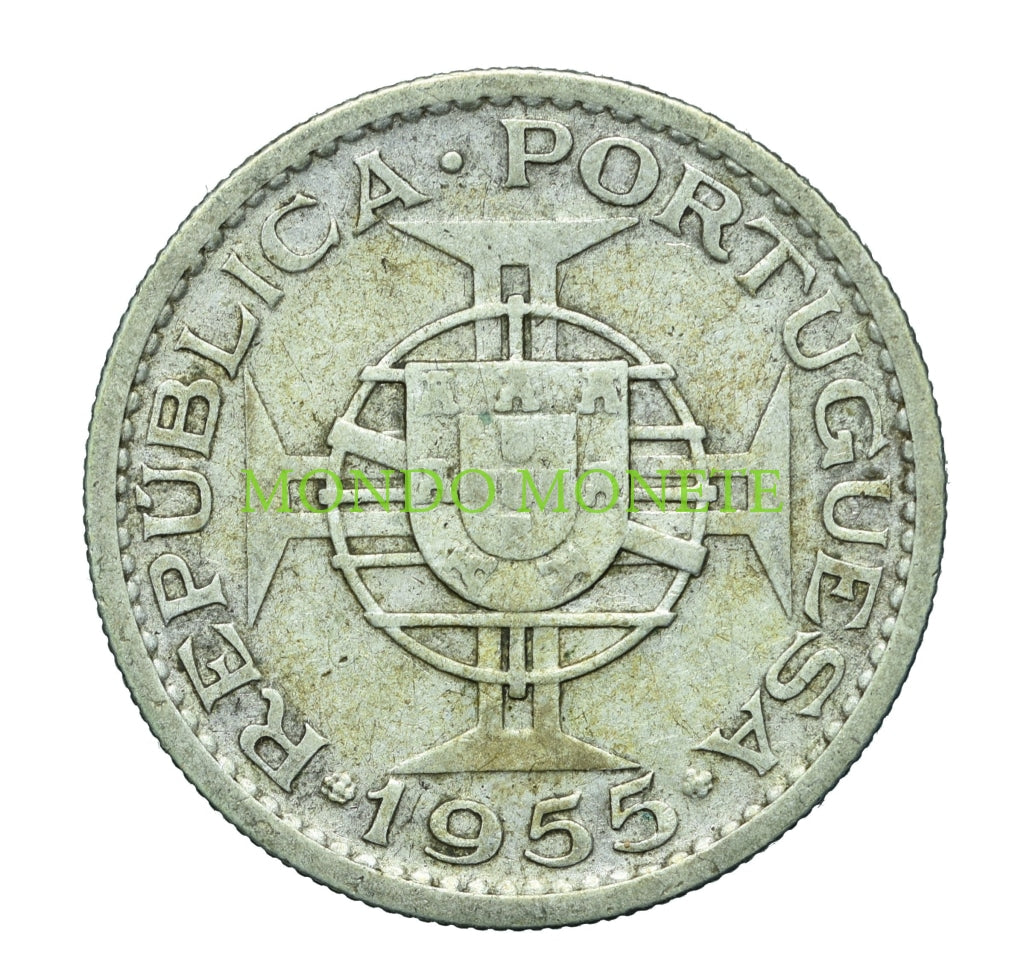 10 Escudos 1955 Mozambique Monete Da Collezione