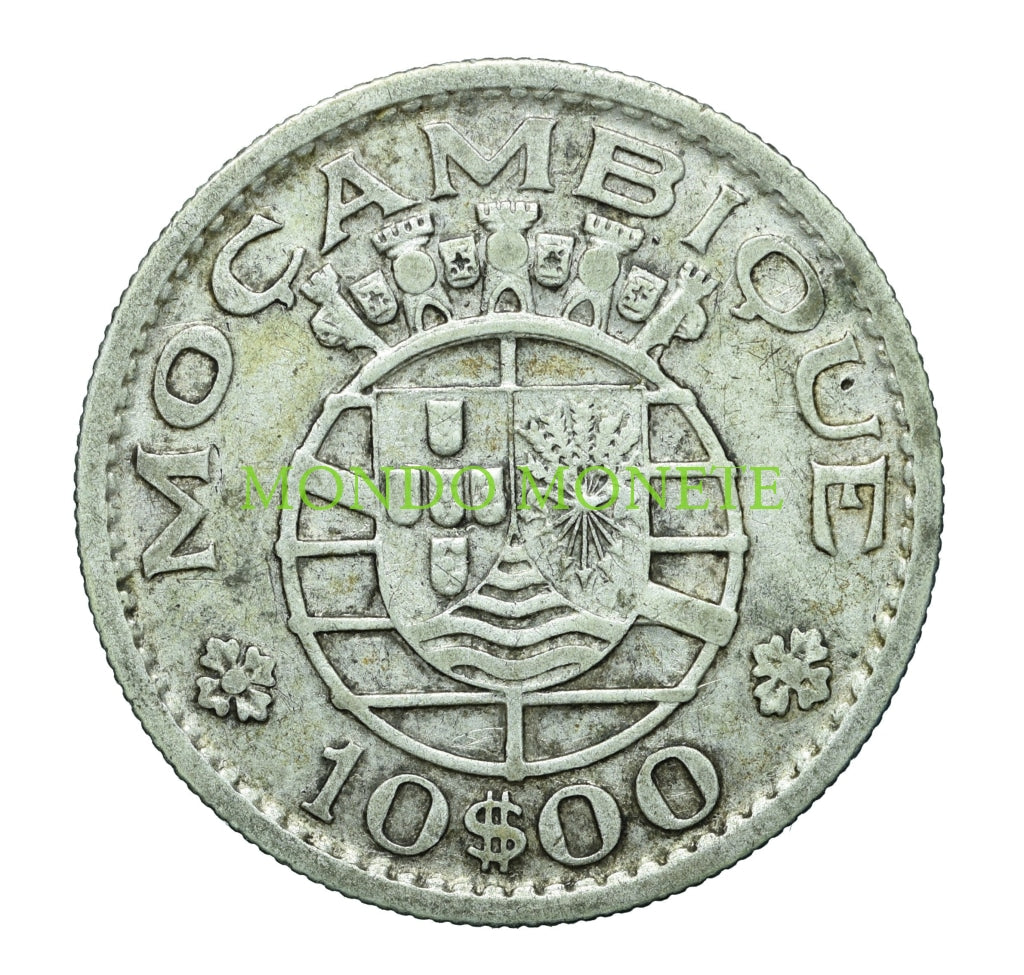 10 Escudos 1955 Mozambique Monete Da Collezione