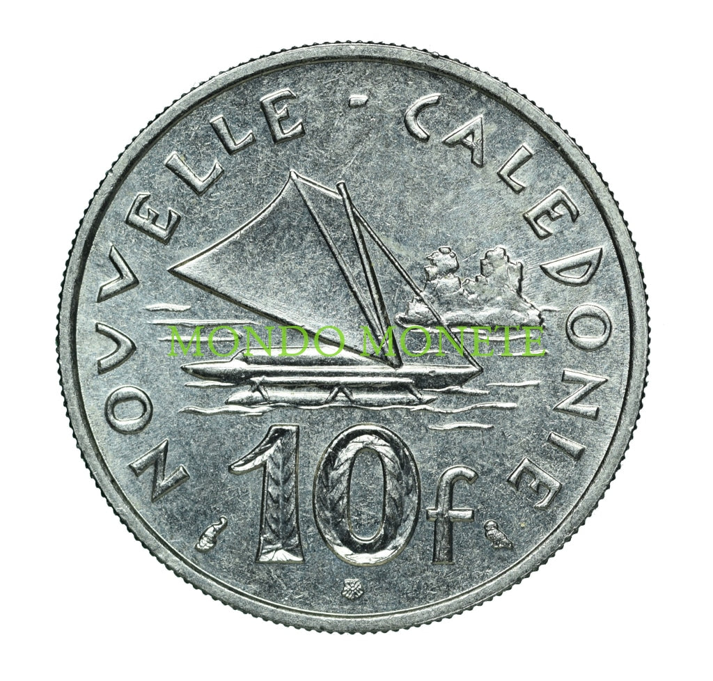 10 Francs 1967 New Caledonia Monete Da Collezione