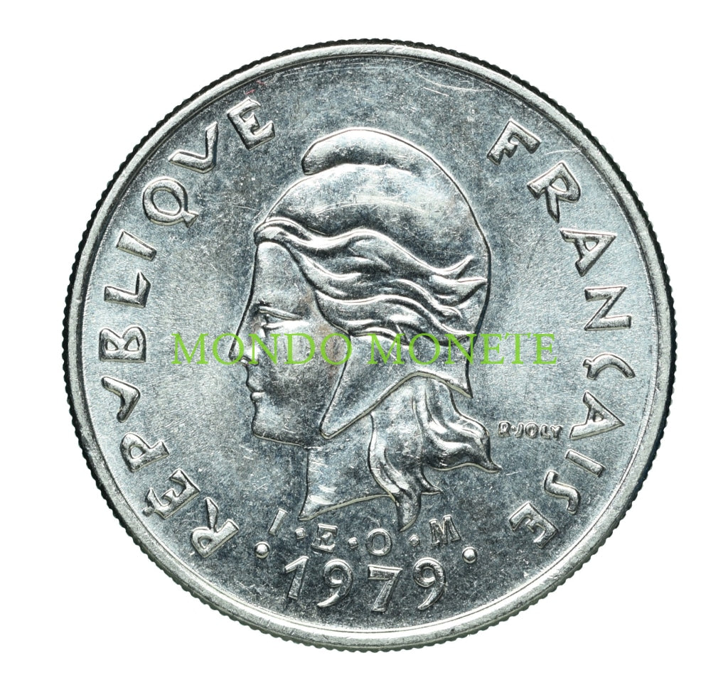 10 Francs 1979 Polinesia Monete Da Collezione