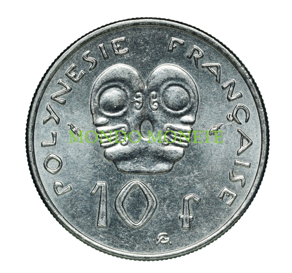 10 Francs 1979 Polinesia Monete Da Collezione