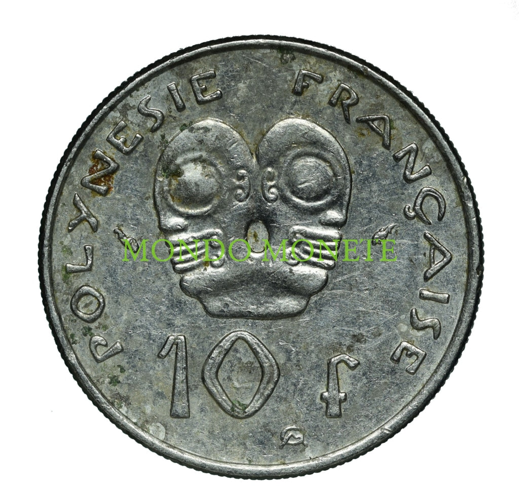 10 Francs 1985 Polinesia Monete Da Collezione