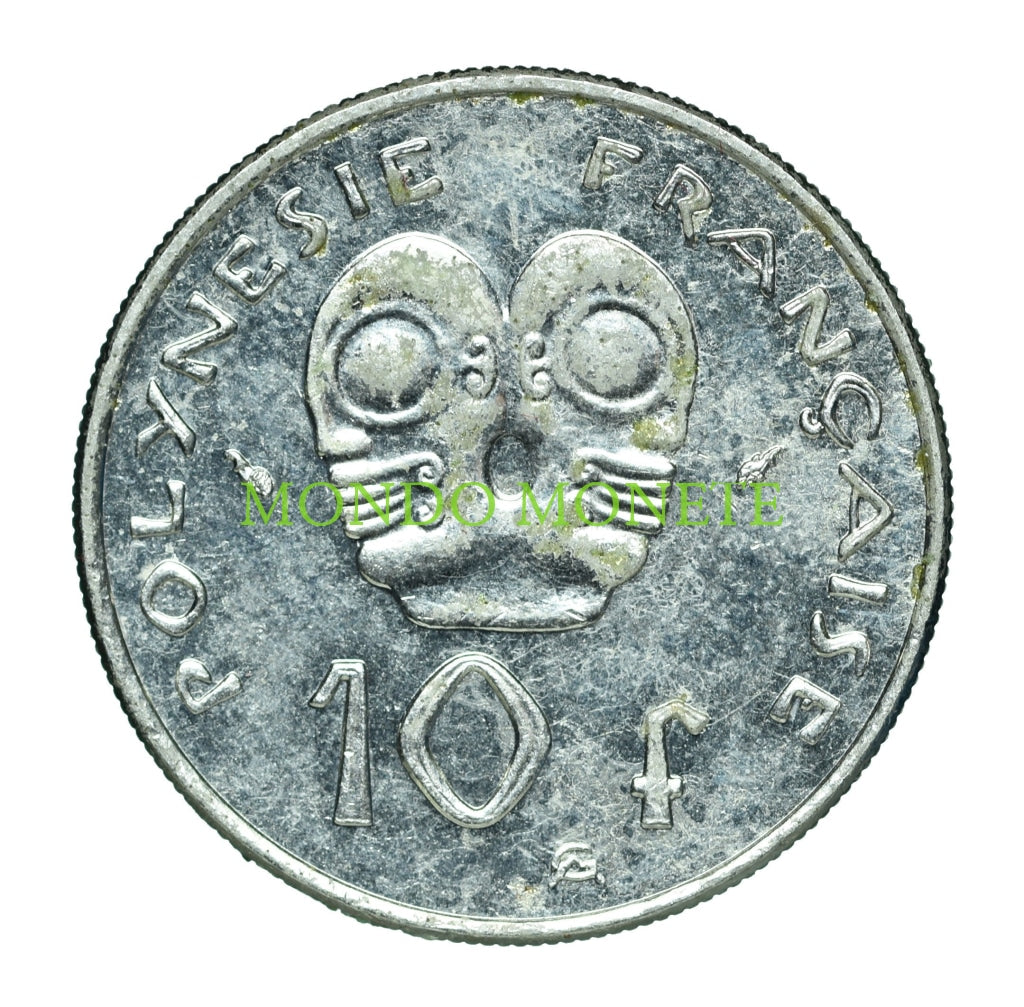 10 Francs 1986 Polinesia Monete Da Collezione