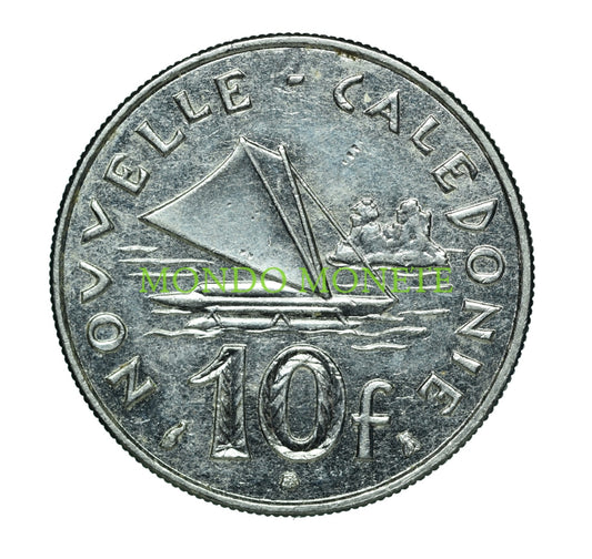 10 Francs 1997 New Caledonia Monete Da Collezione