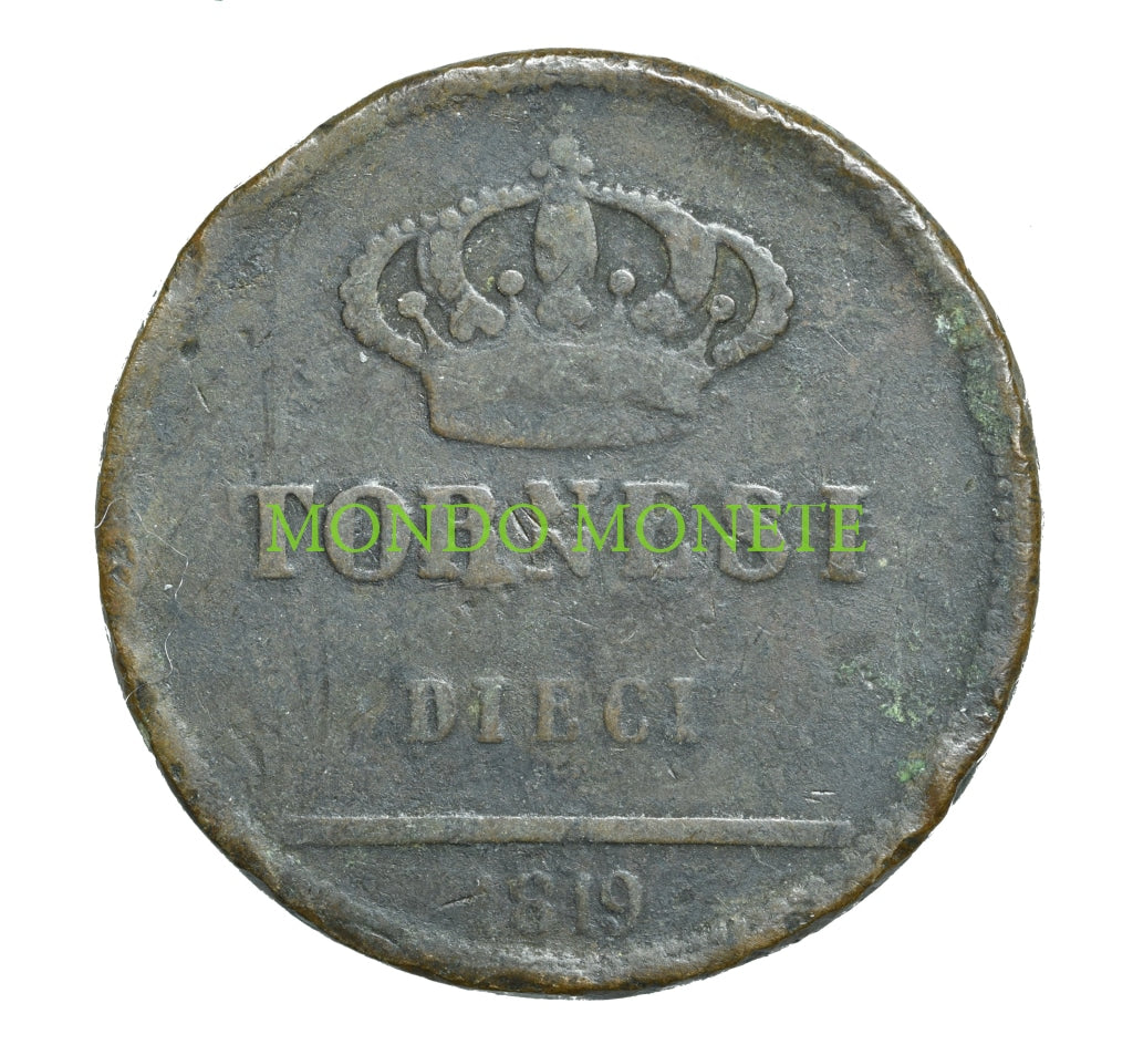 10 Tornesi 1819 Monete Da Collezione