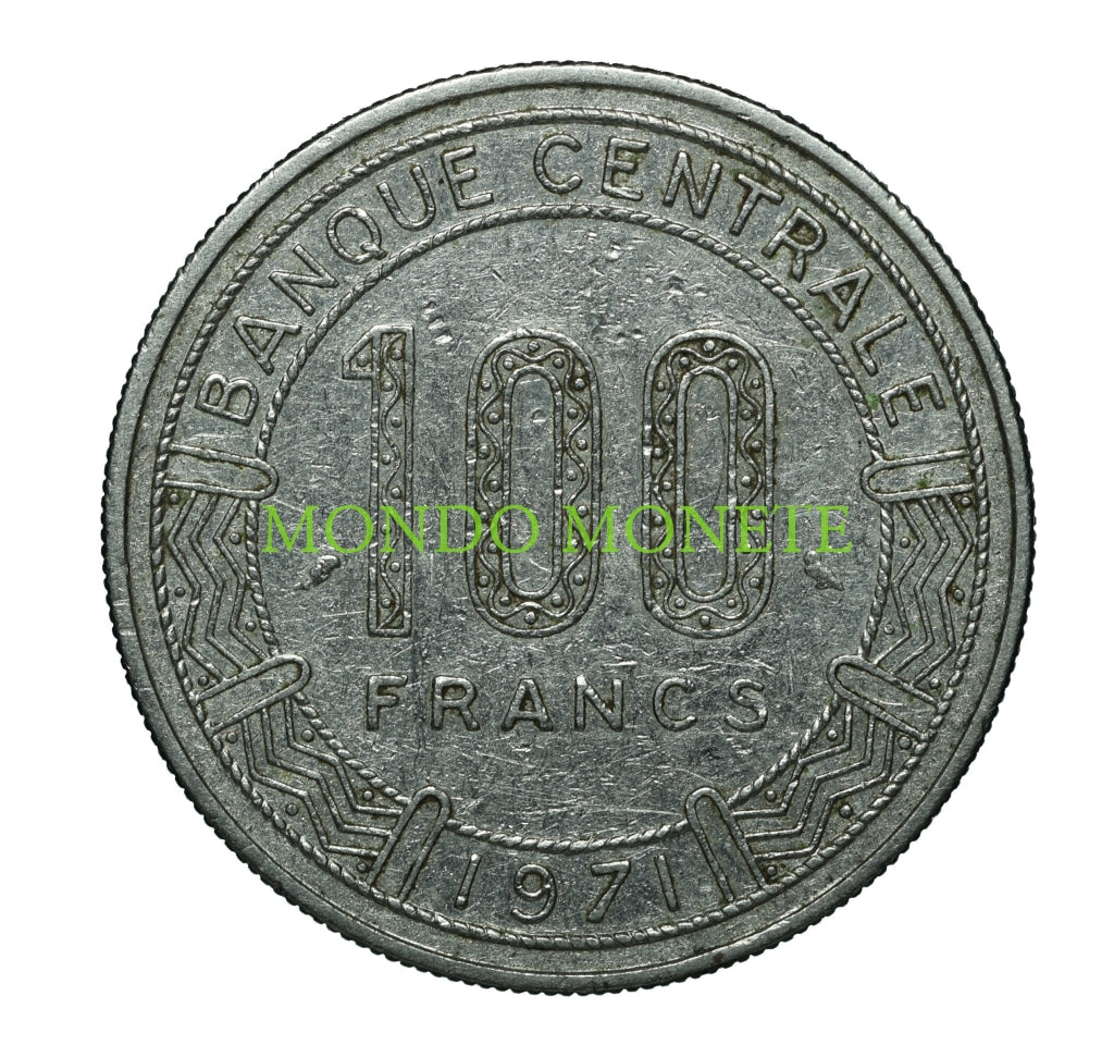 100 Francs 1971 Congo Monete Da Collezione