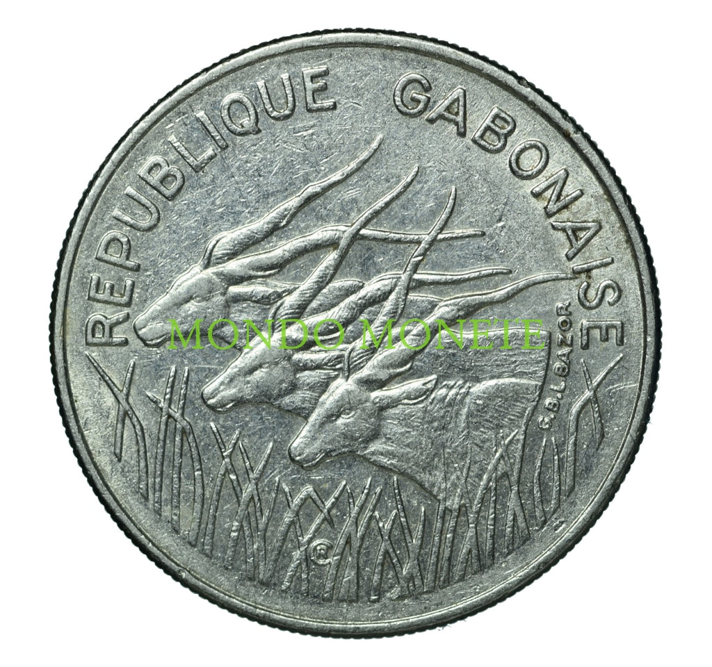 100 Francs 1978 Gabonaise Monete Da Collezione