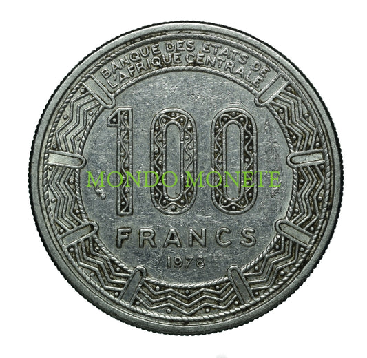 100 Francs 1978 Gabonaise Monete Da Collezione