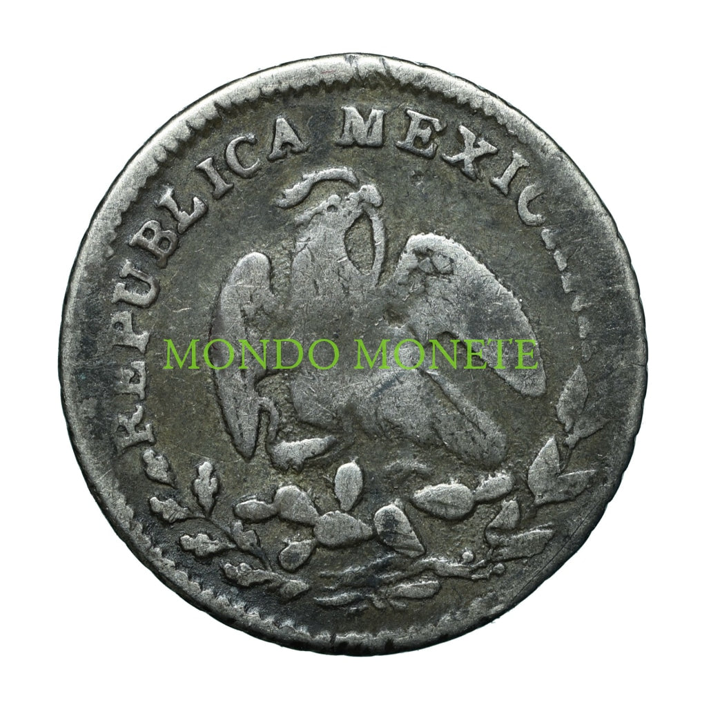 1/2 Real 1853 Messico Monete Da Collezione