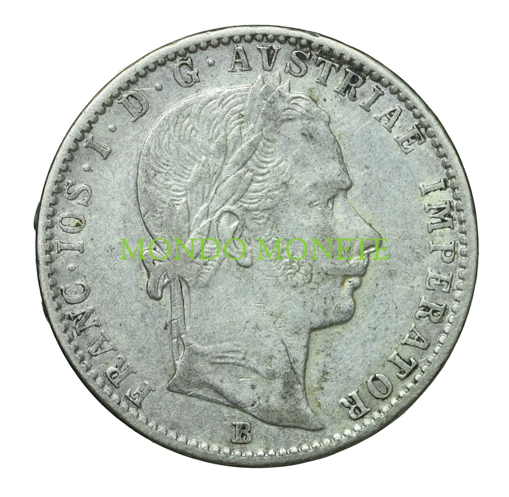 1/4 Florin 1860 B Monete Da Collezione