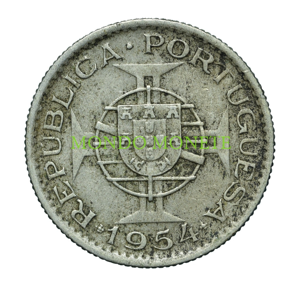 2 5 Escudos 1954 Mozambique Monete Da Collezione