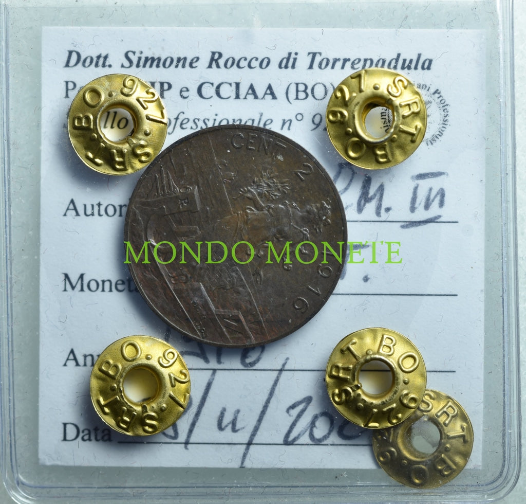 2 Centesimi 1916 Rrr Monete Da Collezione