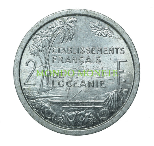 2 Francs 1949 Oceania Monete Da Collezione