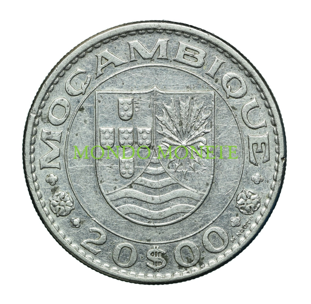 20 Escudos 1971 Mozambique Monete Da Collezione