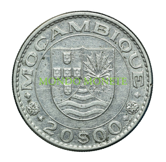 20 Escudos 1971 Mozambique Monete Da Collezione