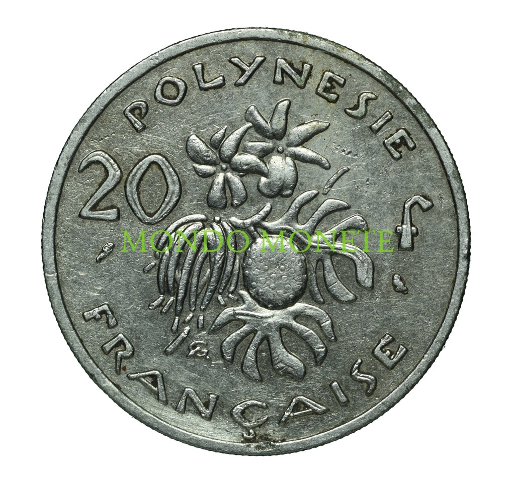 20 Francs 1969 Polinesia Monete Da Collezione