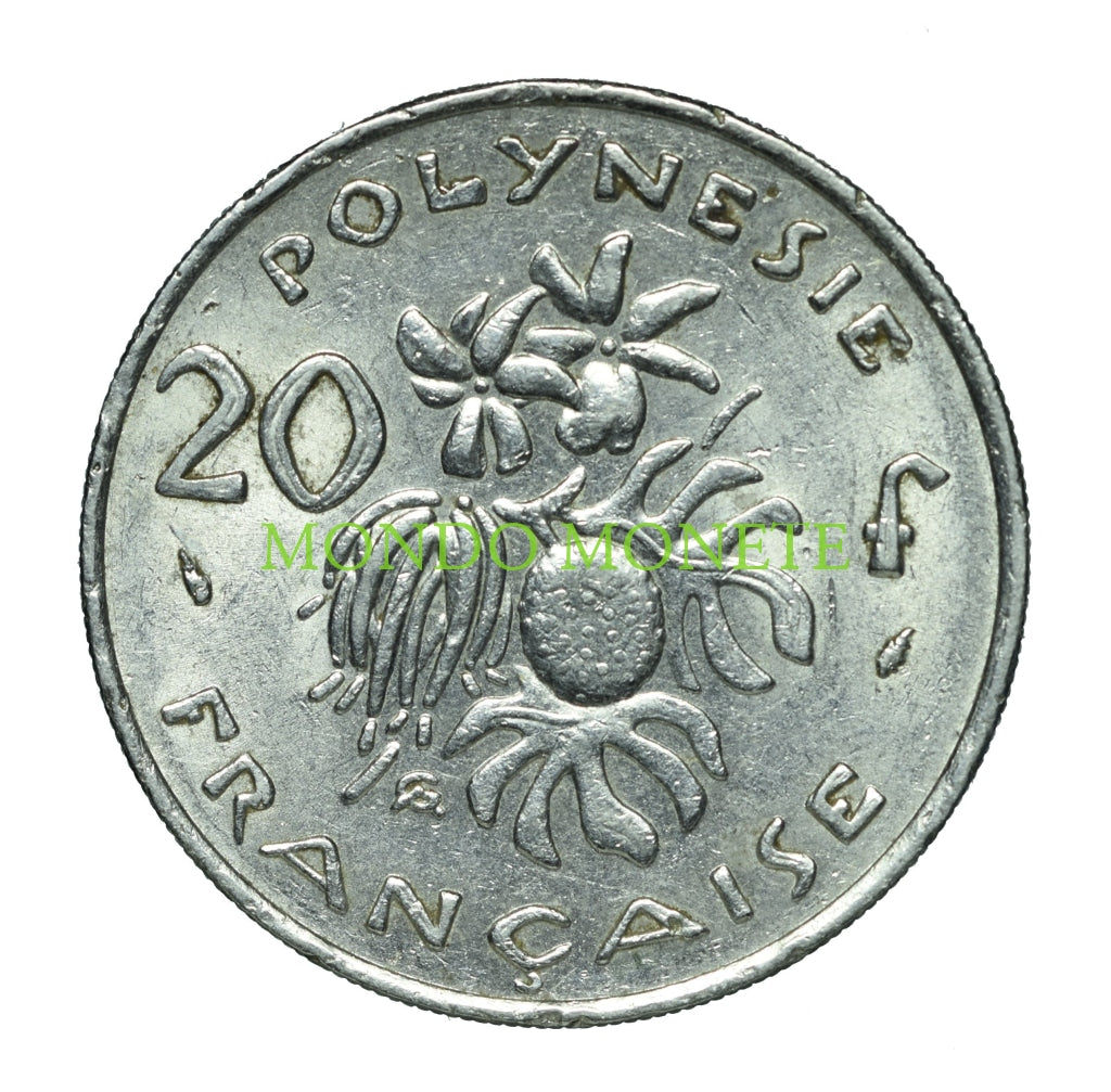 20 Francs 1975 Polinesia Monete Da Collezione