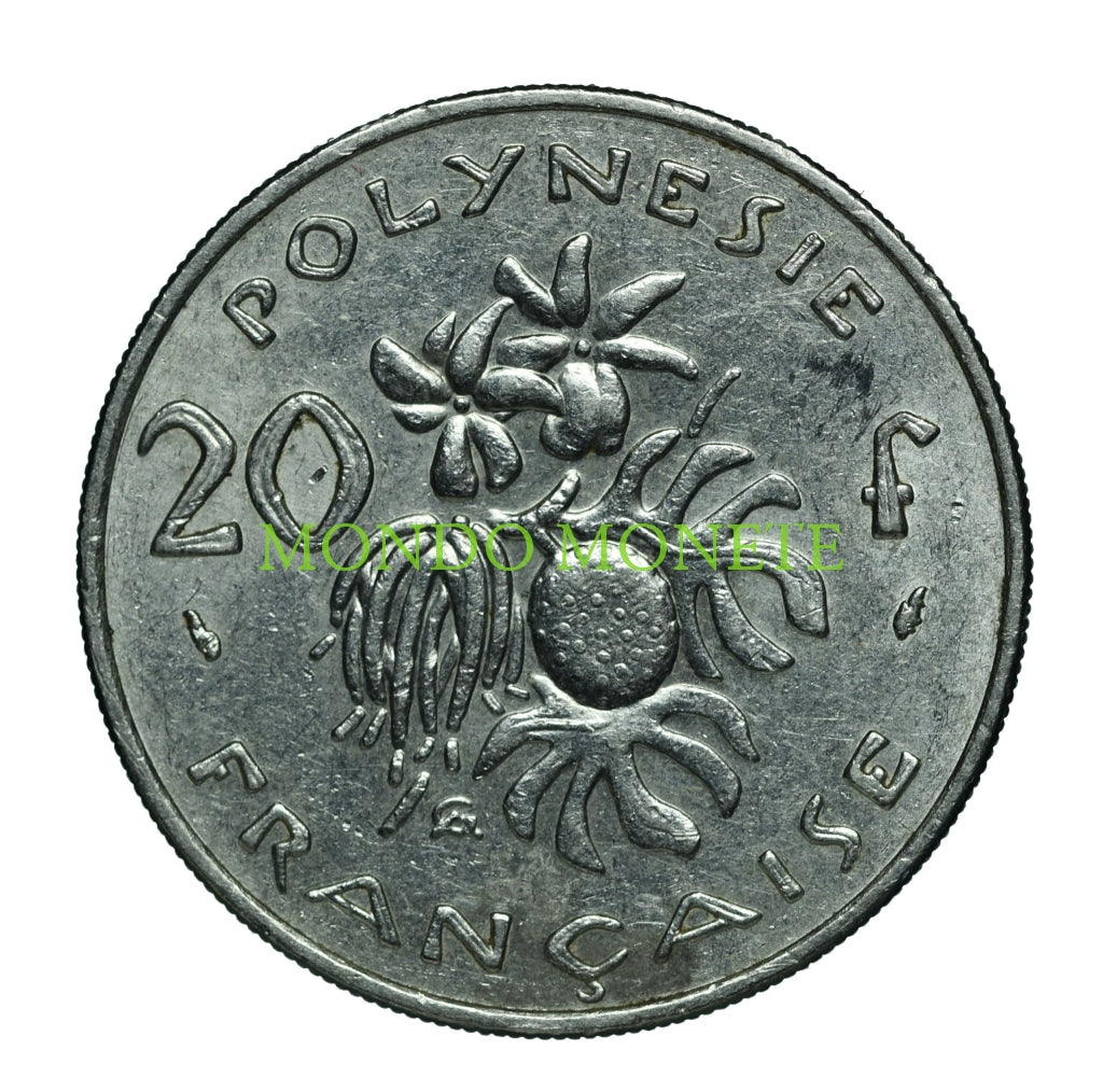 20 Francs 1979 Polinesia Monete Da Collezione