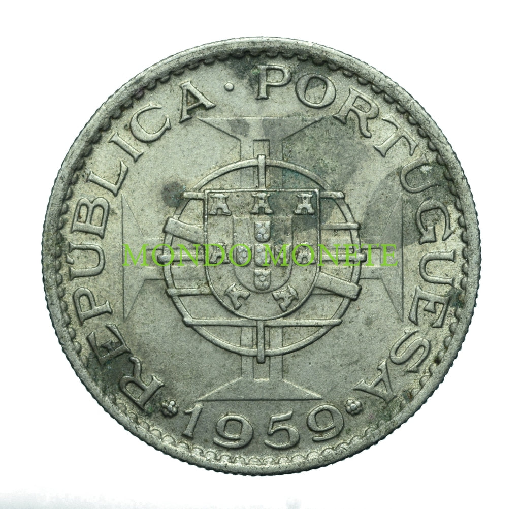 3 Escudos 1959 Estado Da India Monete Da Collezione