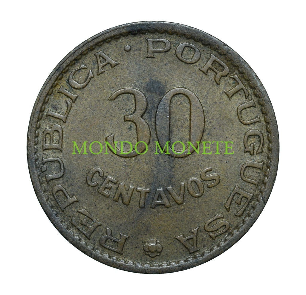 30 Centavos 1958 Estado Da India Monete Da Collezione