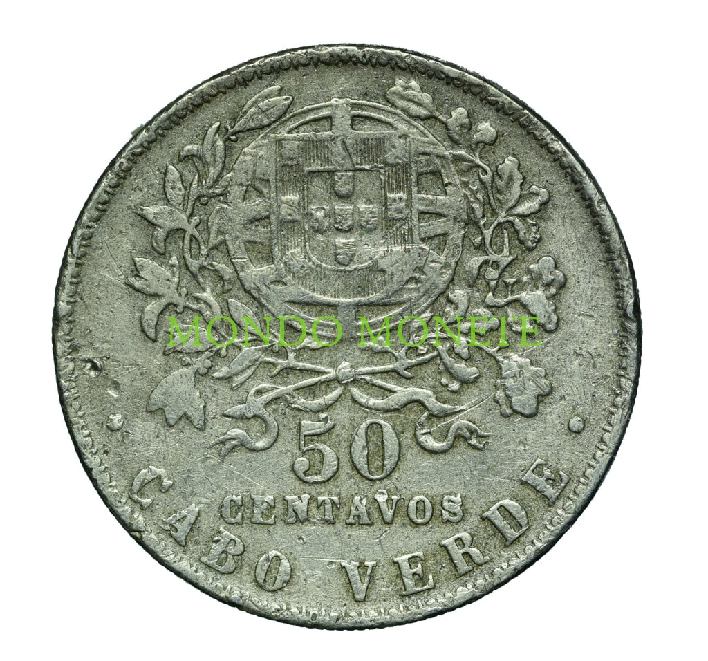 50 Centavos 1930 Cape Verde Monete Da Collezione