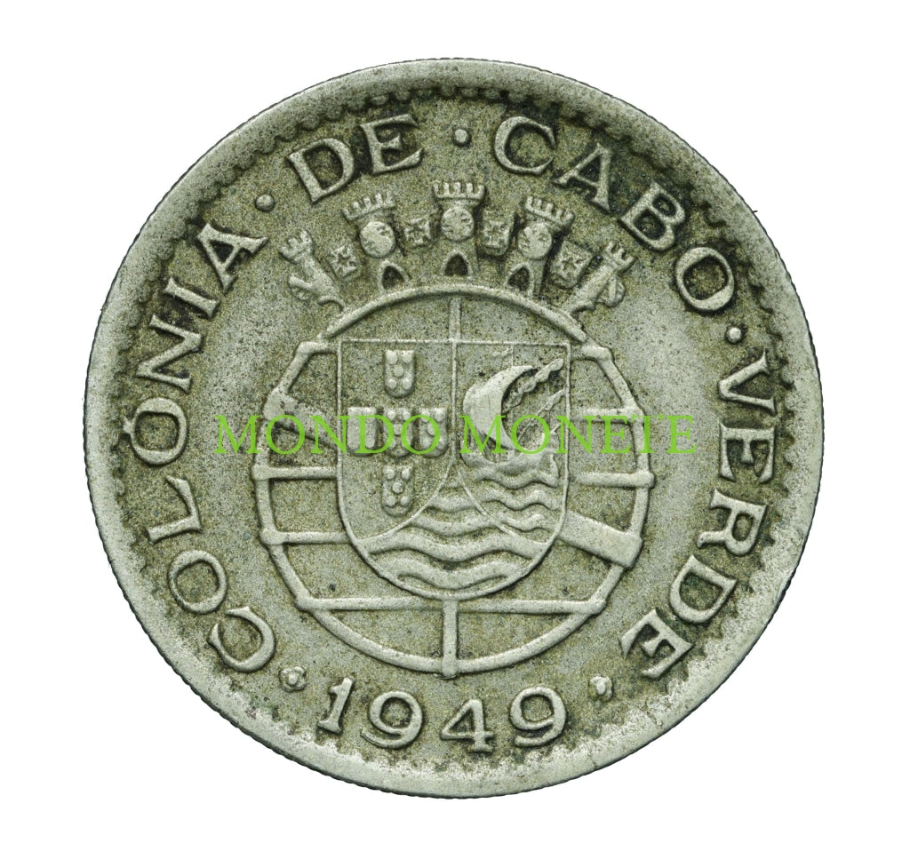 50 Centavos 1949 Cape Verde Monete Da Collezione