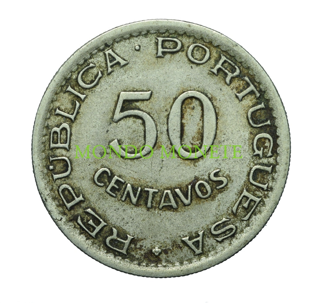 50 Centavos 1949 Cape Verde Monete Da Collezione