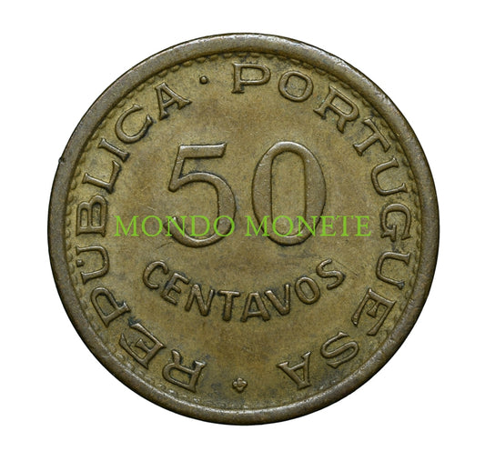 50 Centavos 1957 Mozambique Monete Da Collezione