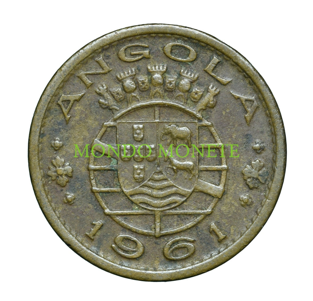 50 Centavos 1961 Angola Monete Da Collezione