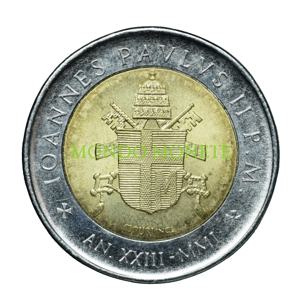 500 Lire 2001 Giovanni Paolo Ii Monete Da Collezione