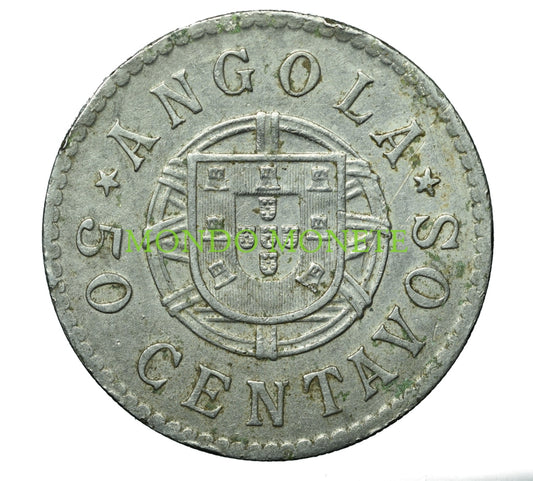 Angola 50 Centavos 1922 Monete Da Collezione