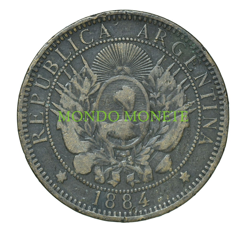 Argentina Dos Centavos 1884 Monete Da Collezione