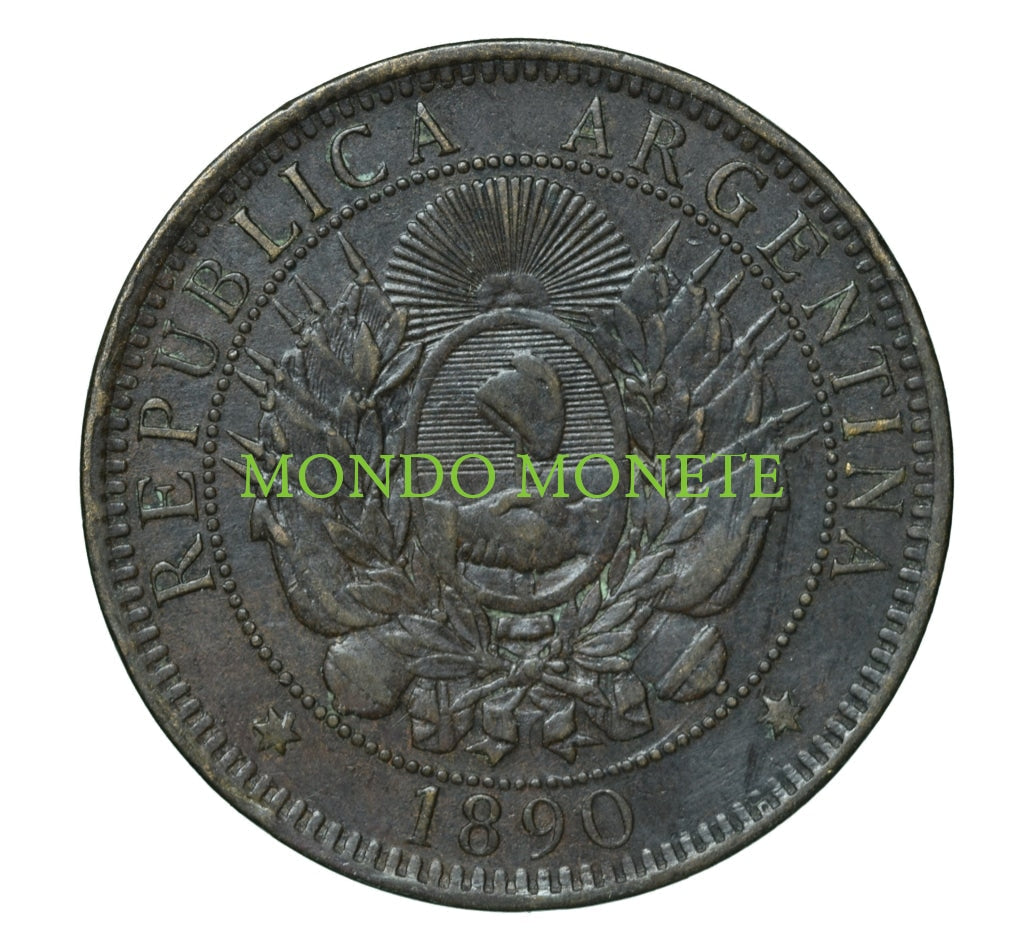 Argentina Dos Centavos 1890 Monete Da Collezione